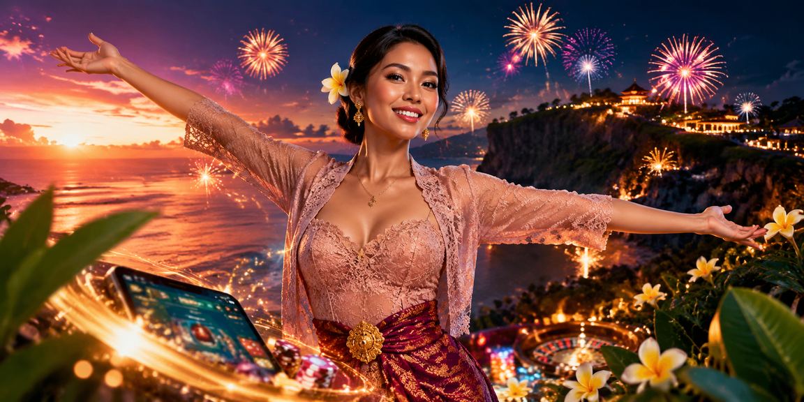 Suasana ramai festival kasino dengan banyak pengunjung bersemangat